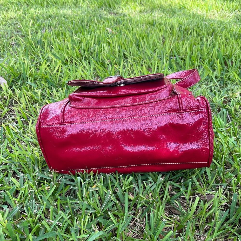 Barr + Barr Red Leather Bag Absolutely Stunning - Picture 5 of 16